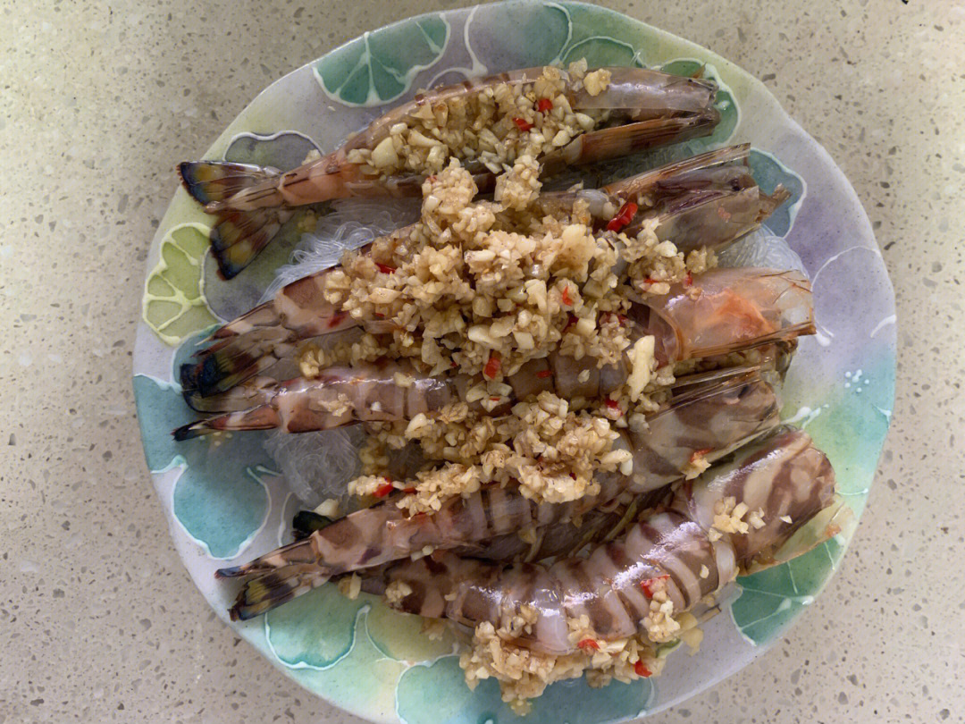 蒜蓉斑节虾,简单又方便,自己做,很实惠
