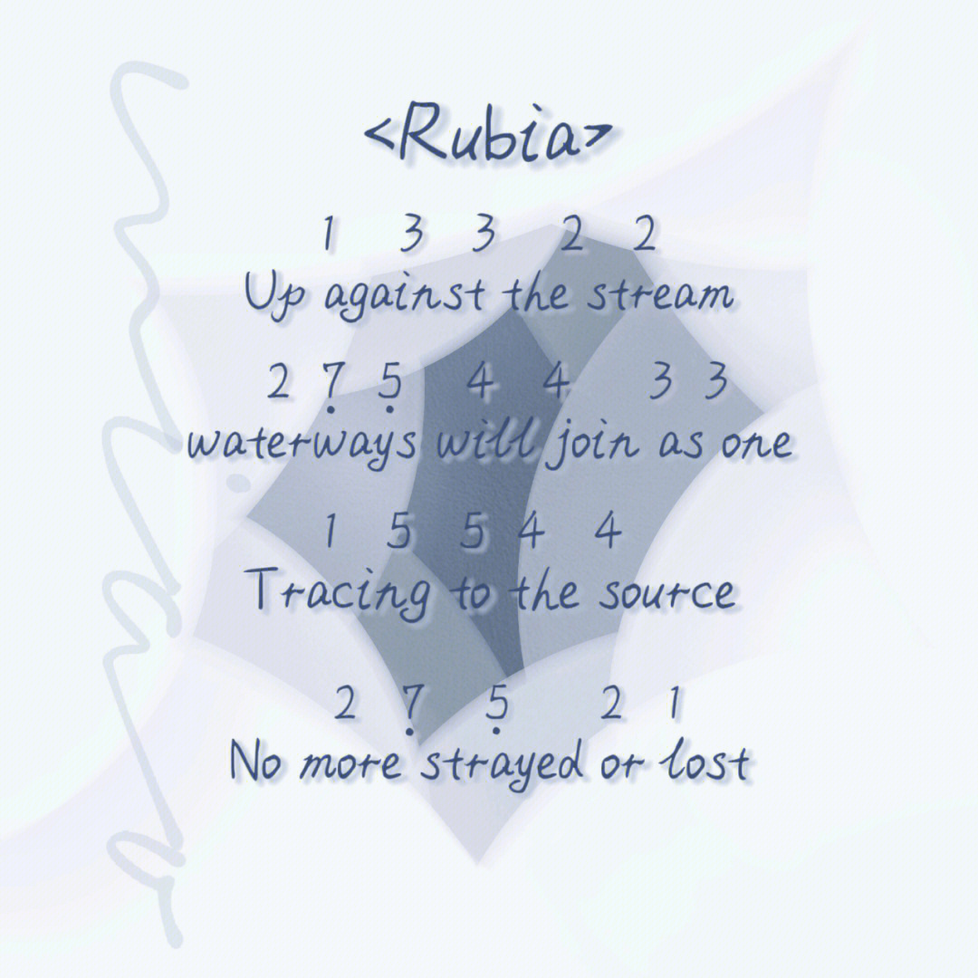 rubia简谱图片