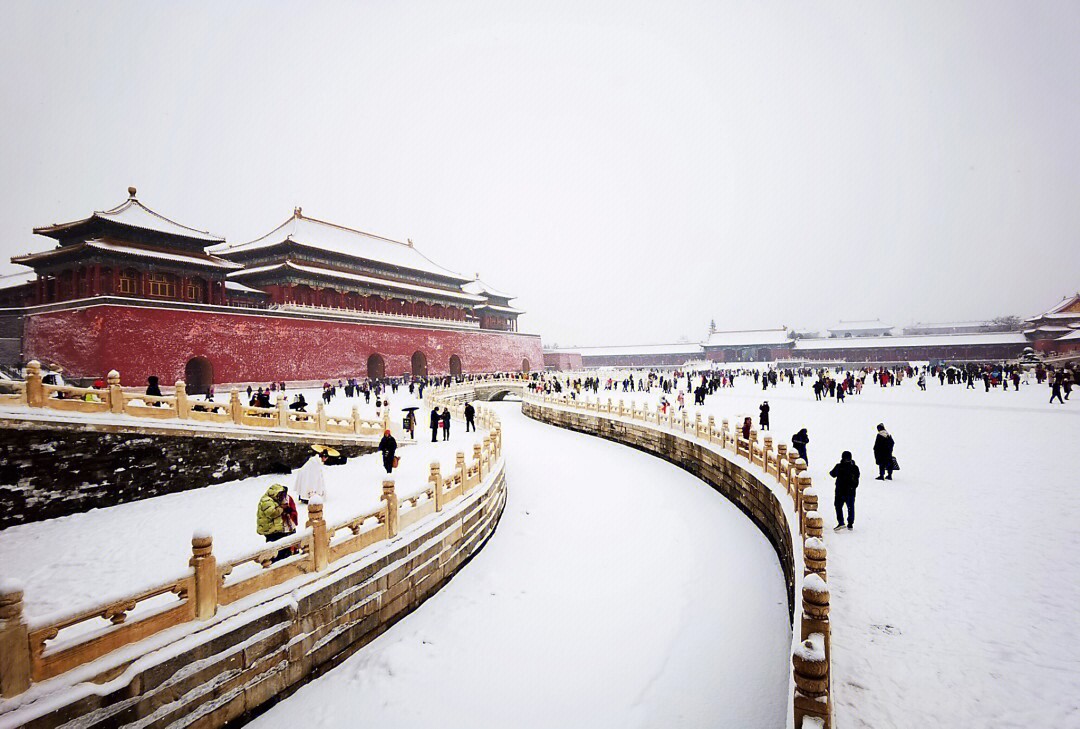 雪后的紫禁城照片图片