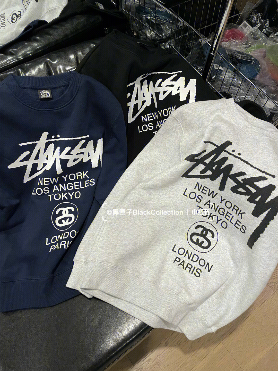 stussy上新worldtour四色圆领卫衣