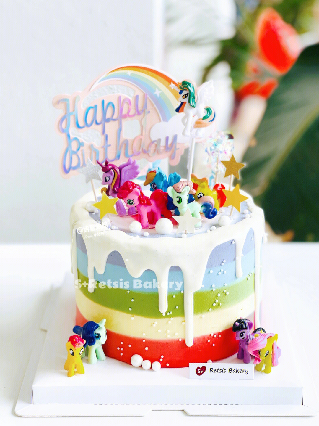 泉州小马宝莉彩虹蛋糕小女孩卡通蛋糕