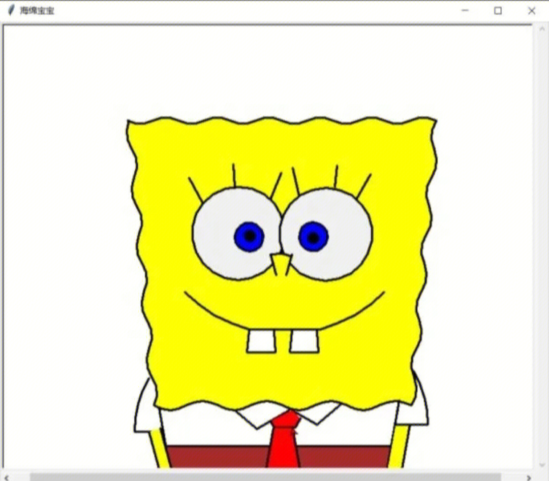 海绵宝宝python代码,是你们想要的嘛?