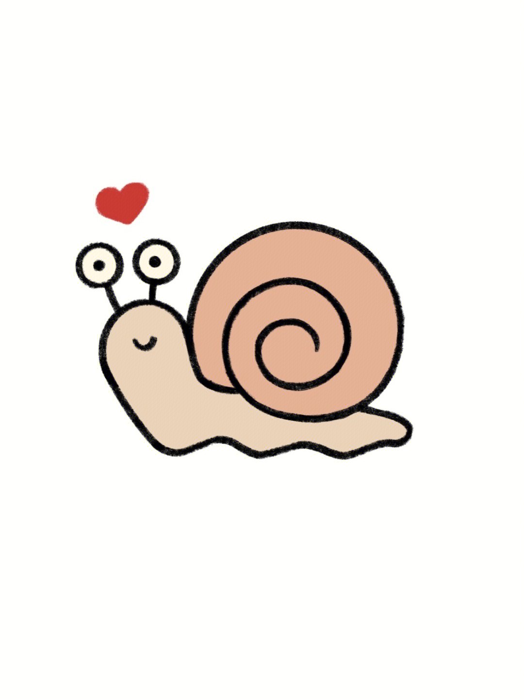 蜗牛的壳简笔画图片