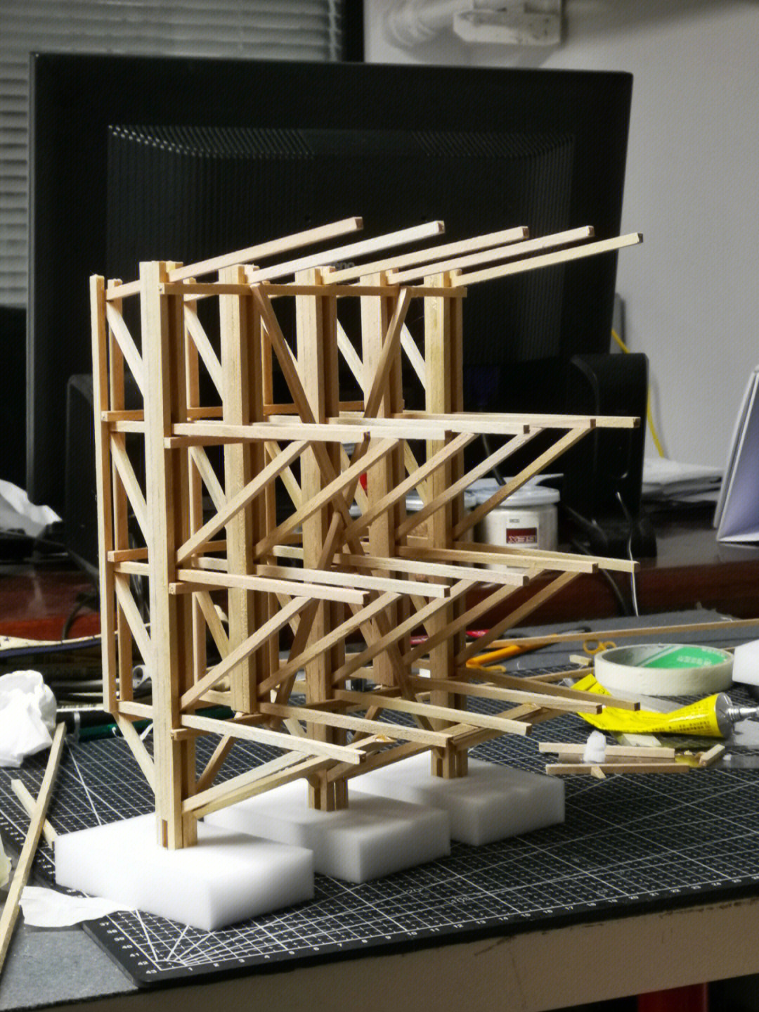 杆件模型建筑设计图片