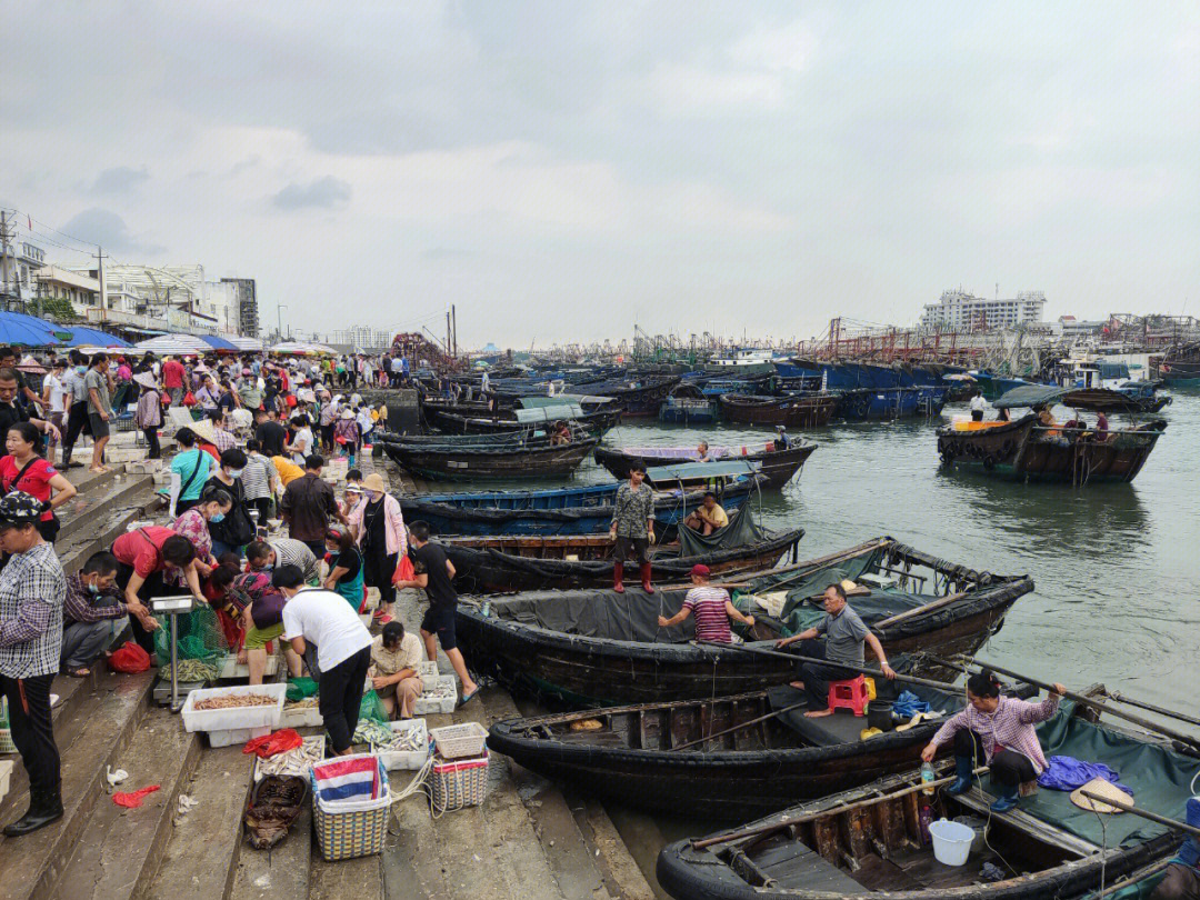 营口北海码头海鲜市场图片