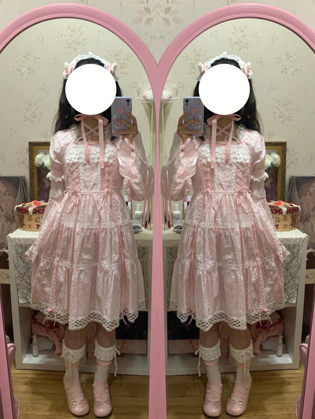 babydoll top and flat图片