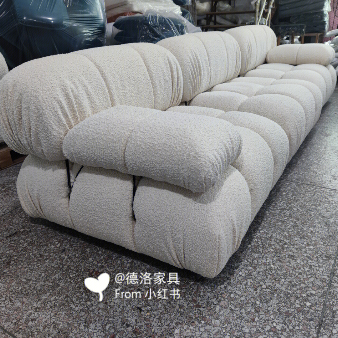 超舒服的组合沙发三人布艺沙发羊羔绒布