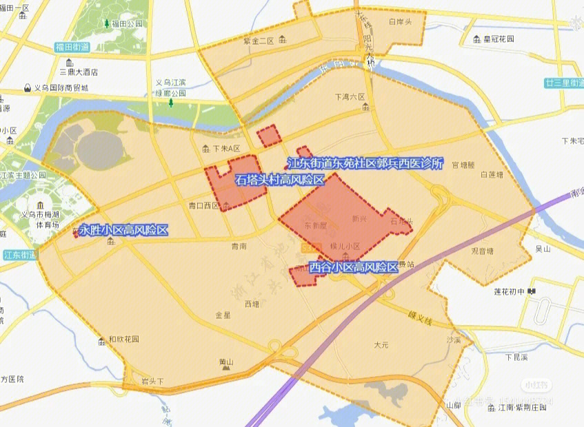 滨江封控区地图图片