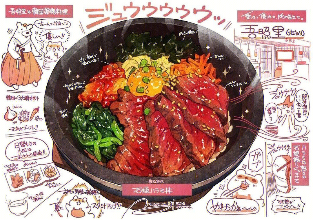 美食插画素材