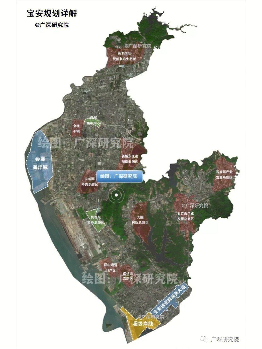 深圳宝安区详细地图图片