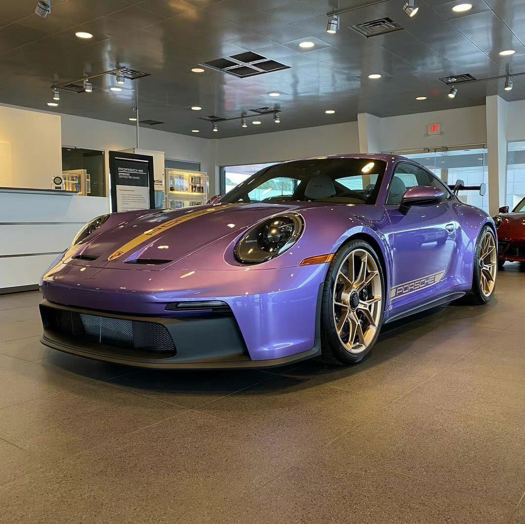 保时捷911(992 gt3"viola purple metallic"配色#porsche#保时捷