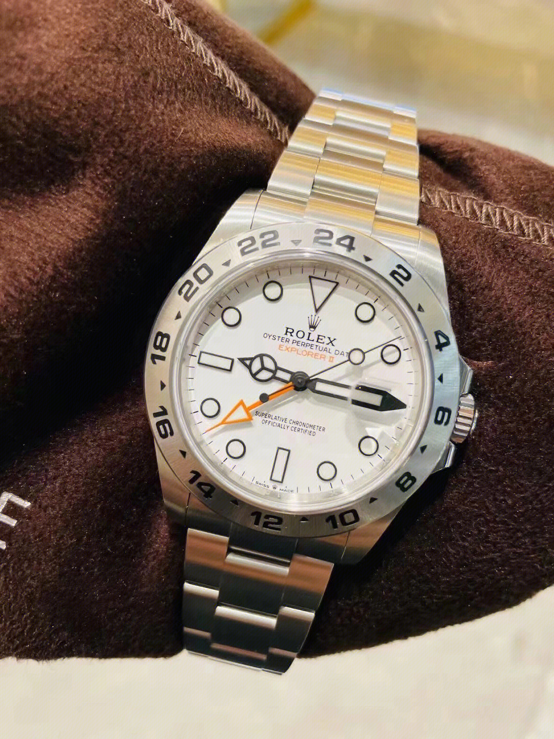 rolex劳力士小橙针雪山白探险家二代