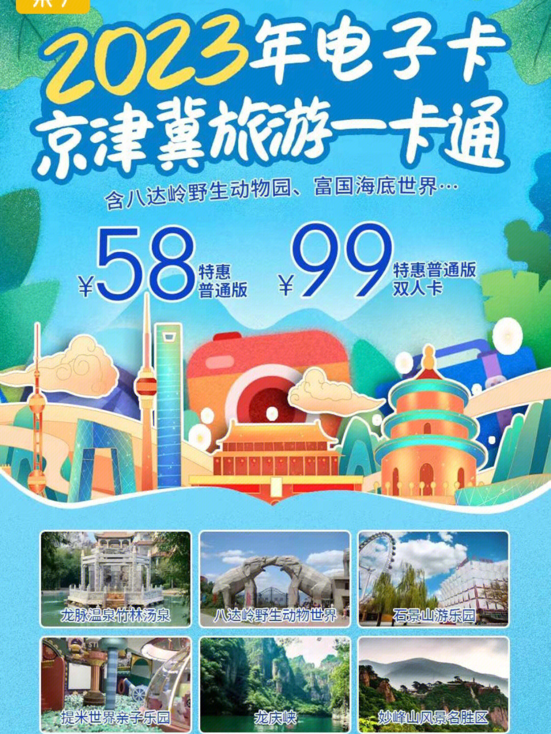 2023年京津冀旅游58抵1万2一次回本