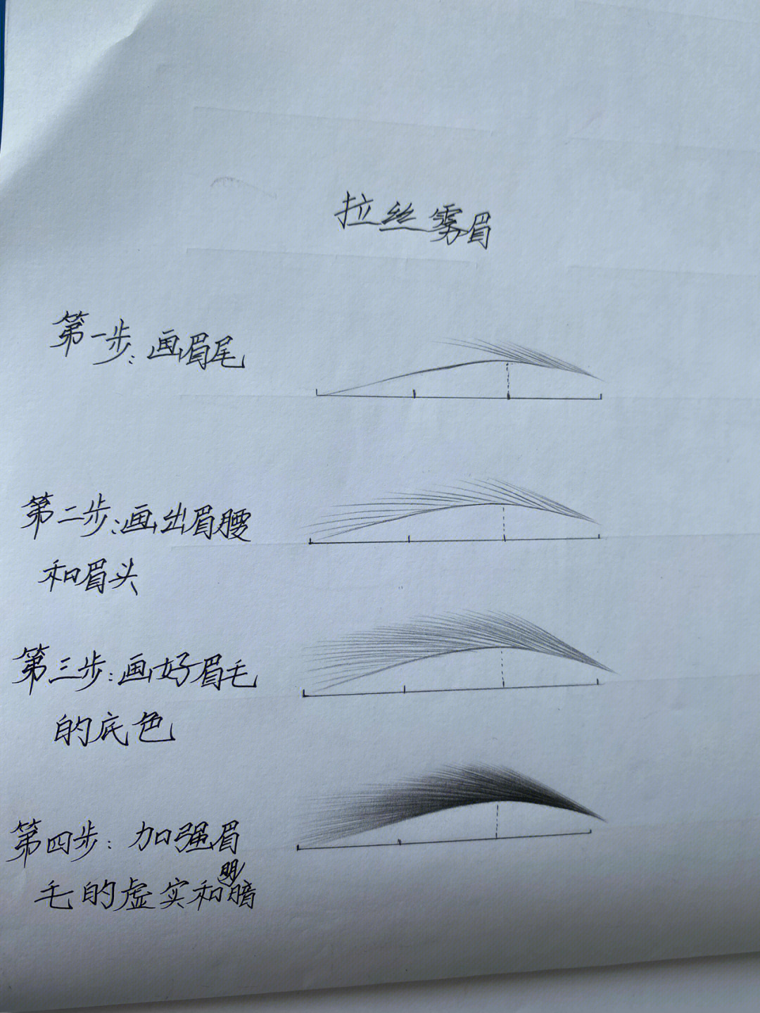 纹绣画眉毛教程 新手图片