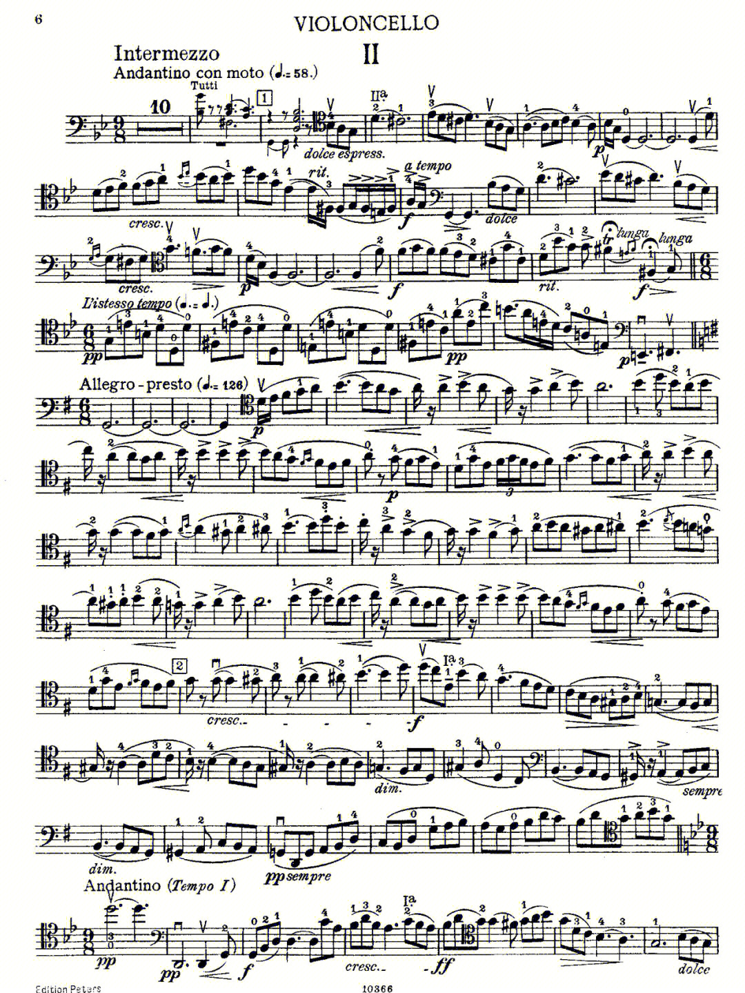 大提琴乐谱拉罗d小调大提琴协奏曲