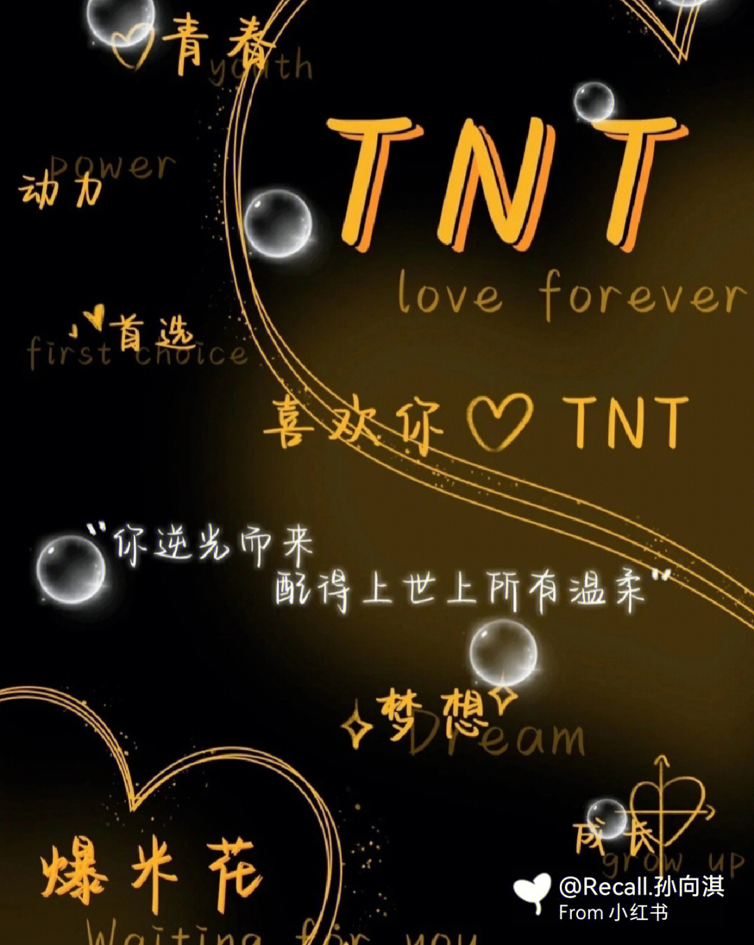 tnt应援色文字壁纸