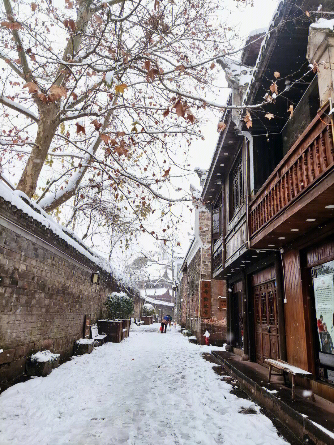 凤凰古城雪景