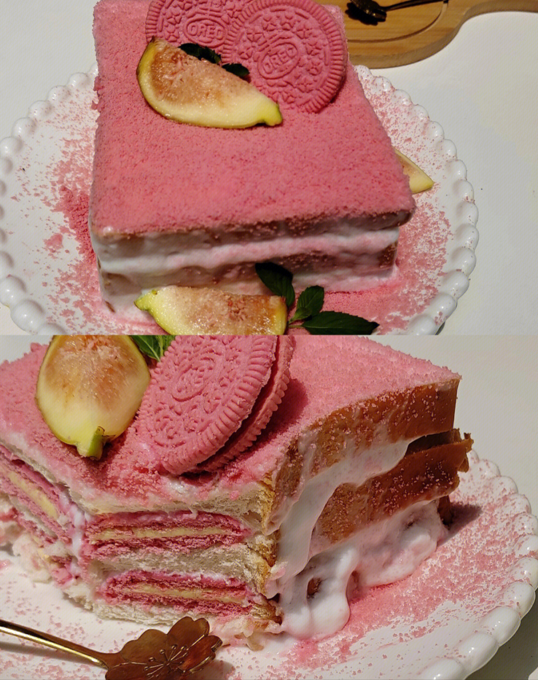 樱花奥利奥冰激淋蛋糕