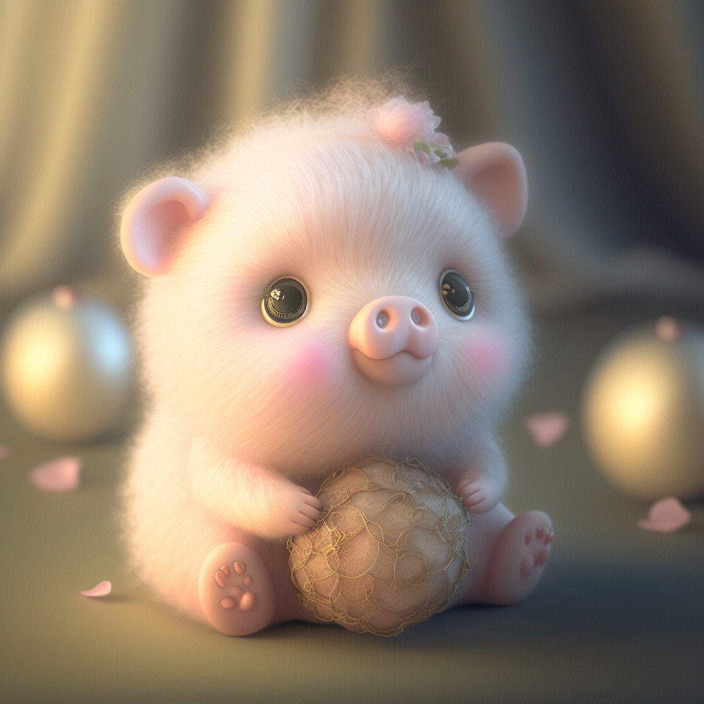 小猪猪太可爱了哇,粉粉嫩嫩,看看有没有你喜欢的造型咧