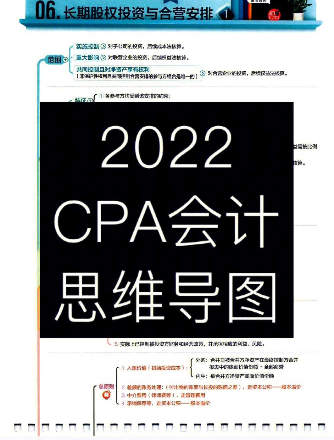 cpa会计思维导图