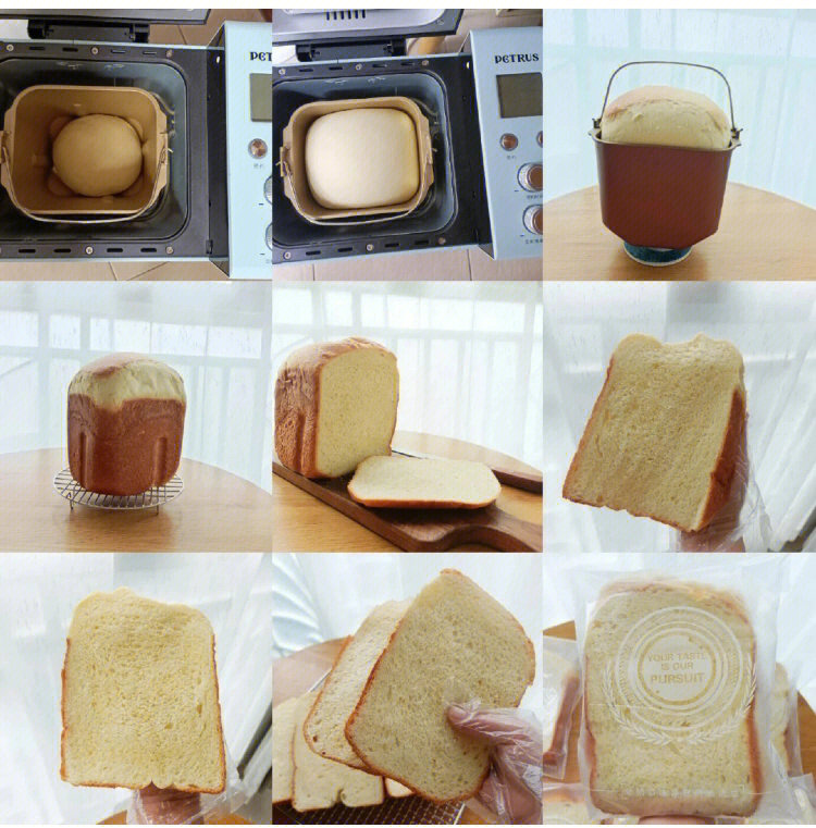 750克面包机面包配方图片