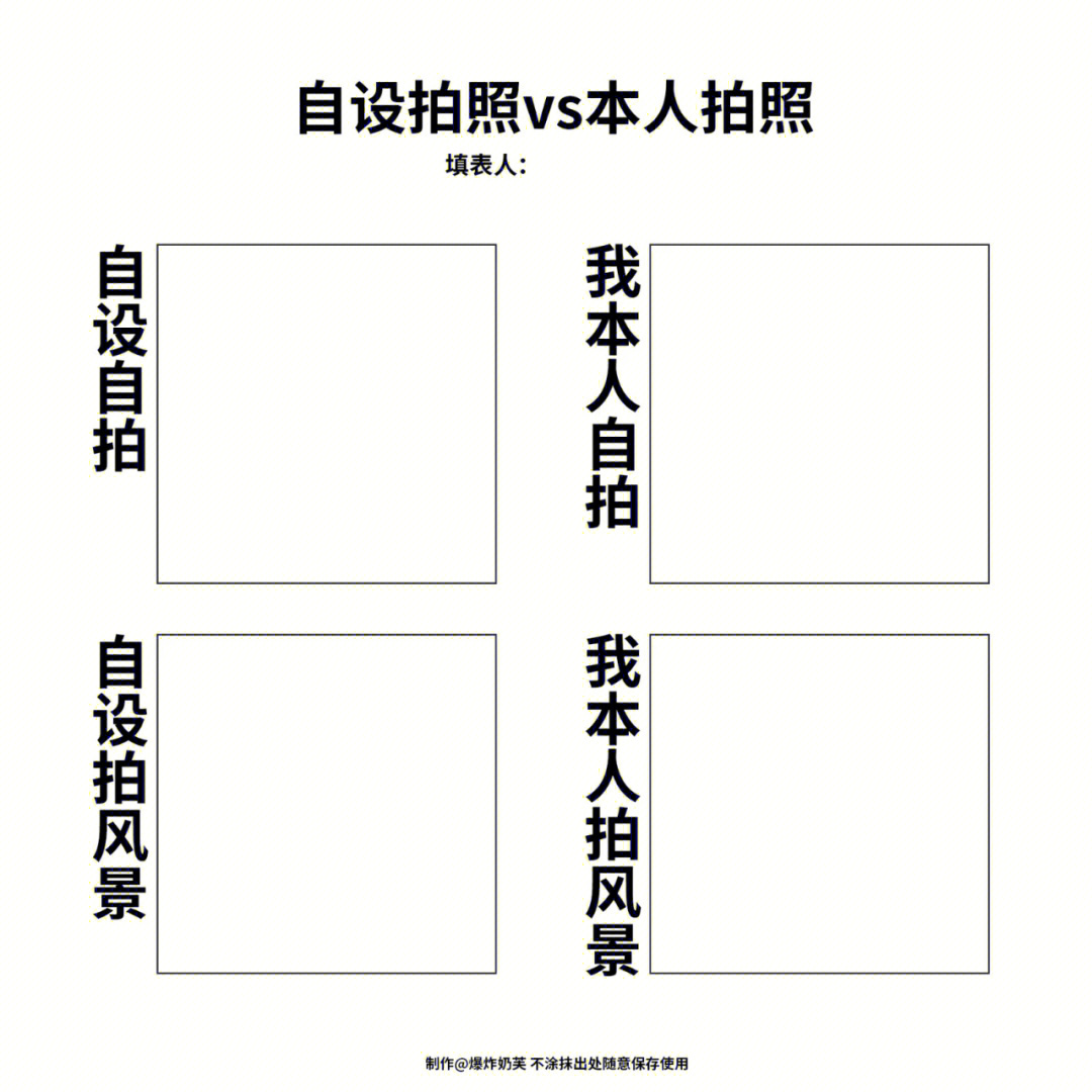 自设表格