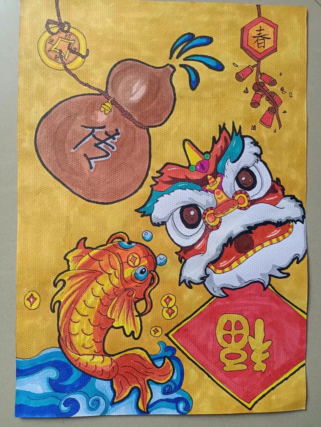 中华传统画画小学生图片