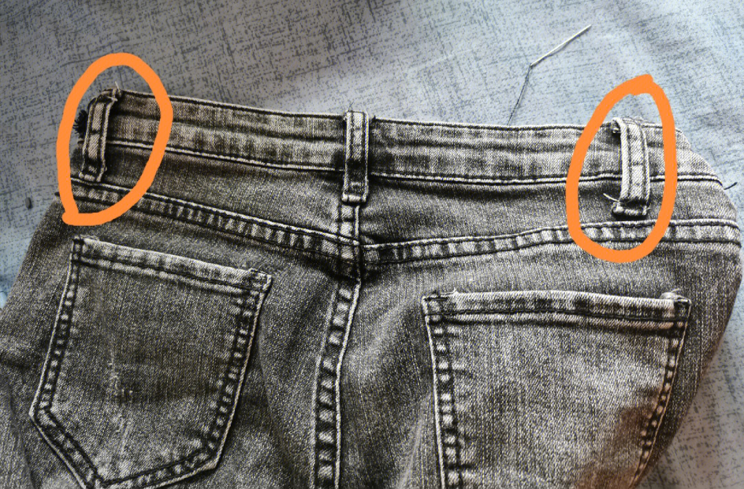 裤腰改小的方法示意图图片