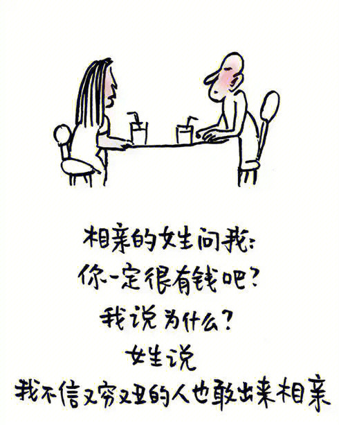 不信又穷又丑的人也敢出来相亲小林漫画