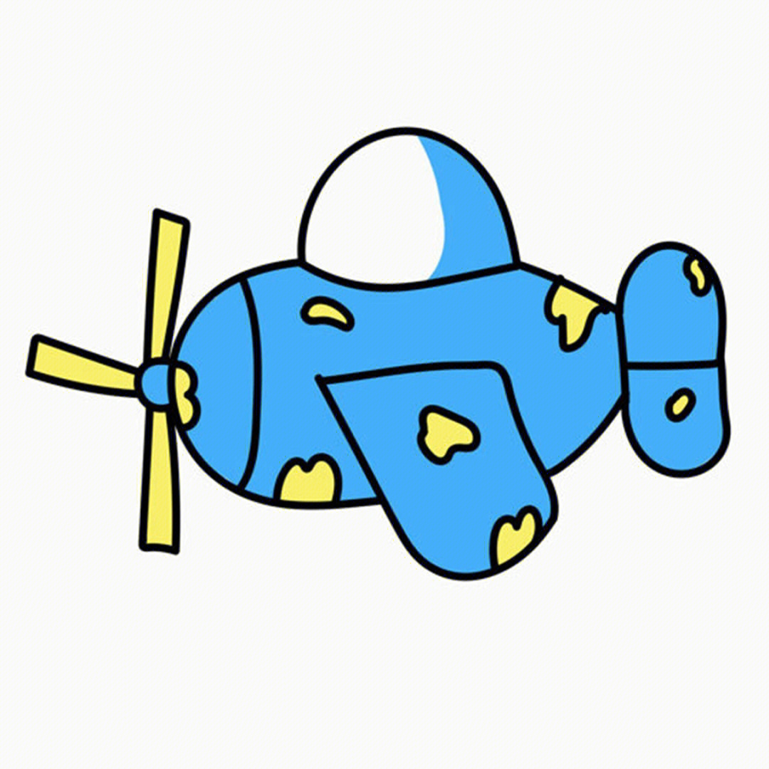 玩具飞机简笔画 简单图片