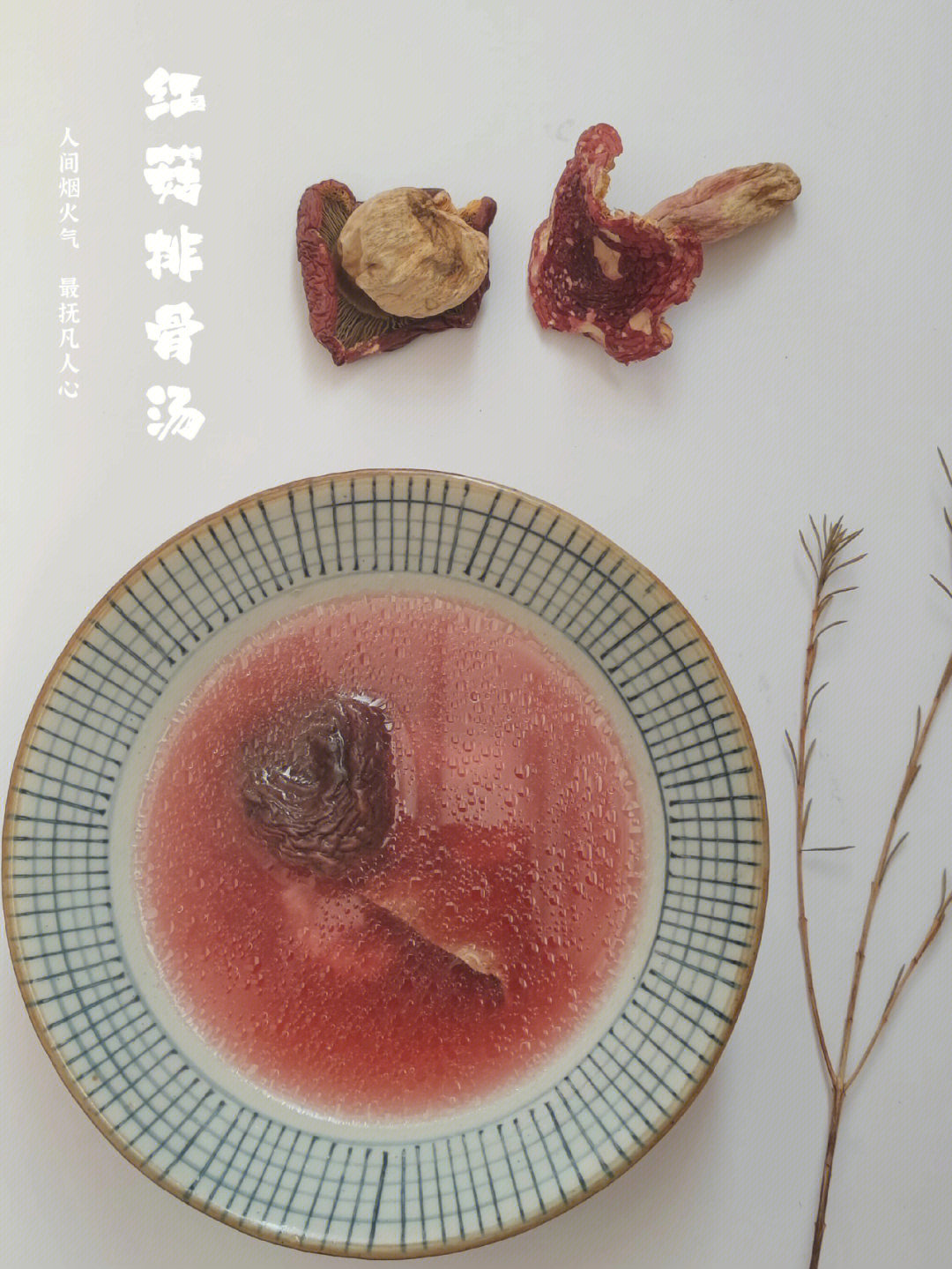 红菇排骨汤图片
