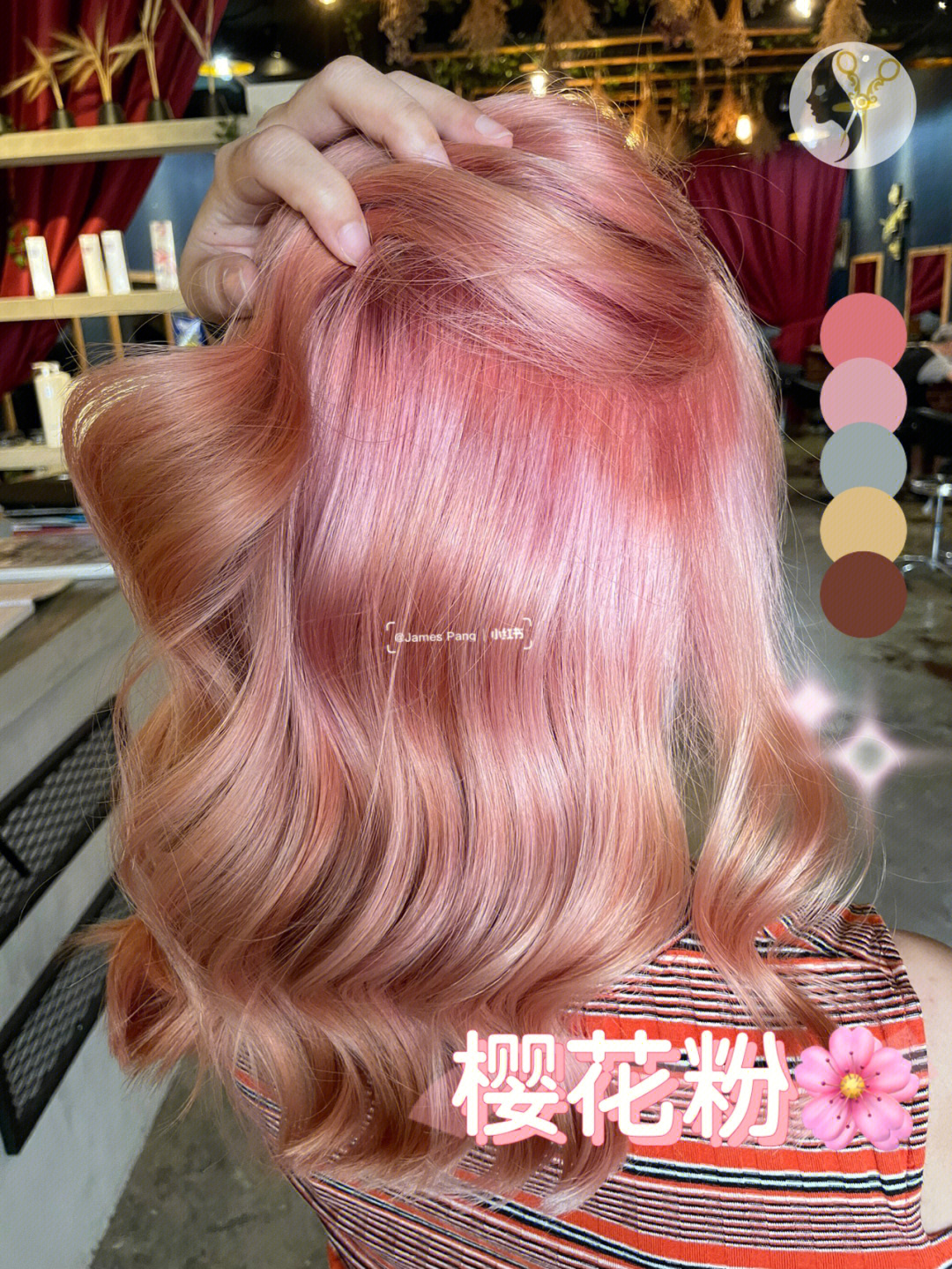 樱花粉色头发配方大全图片