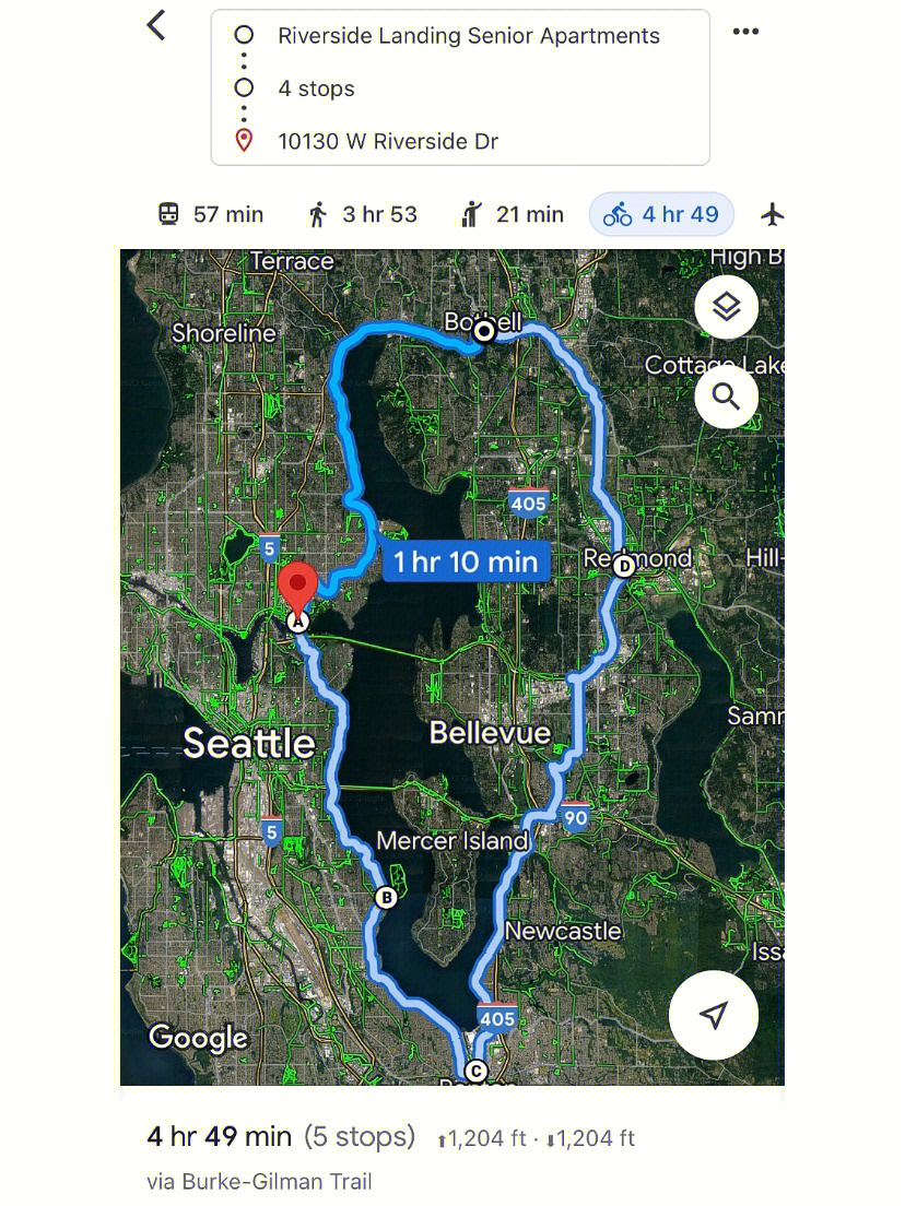 西雅图骑行路线1