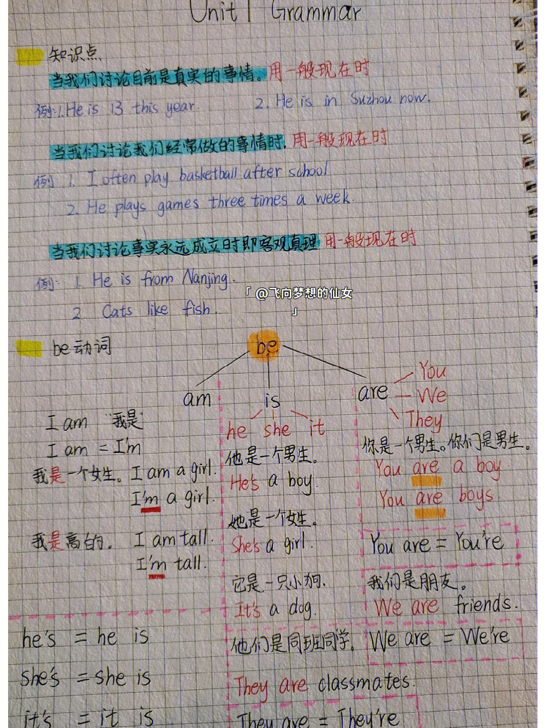 七上英语第一课笔记3来啦60607575