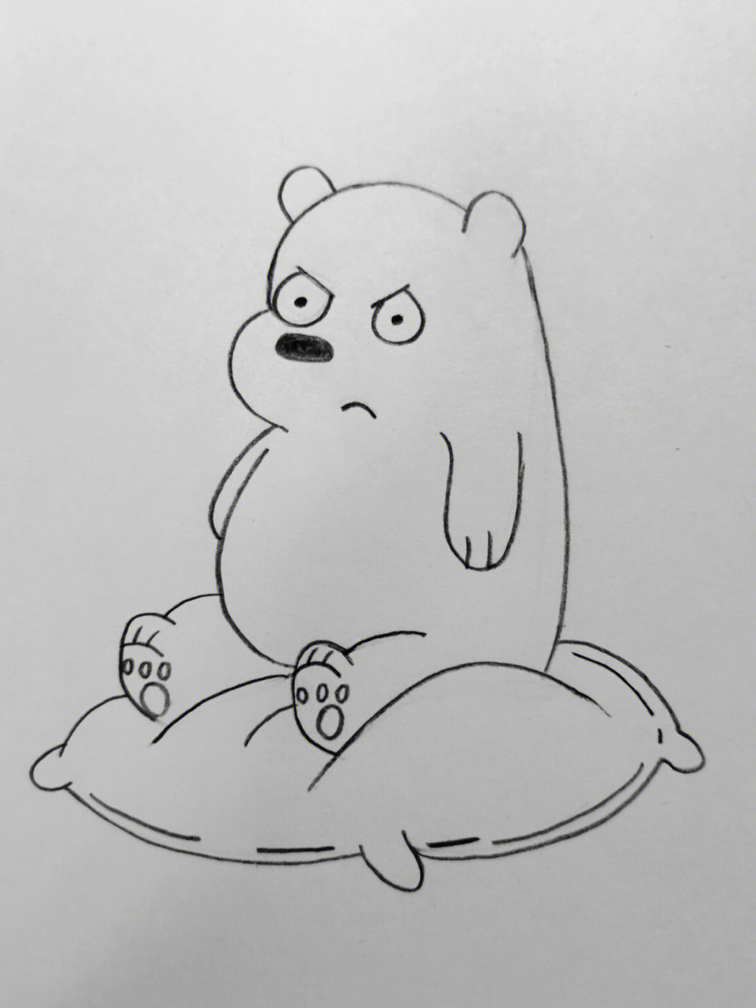 熊熊三贱客简笔画图片