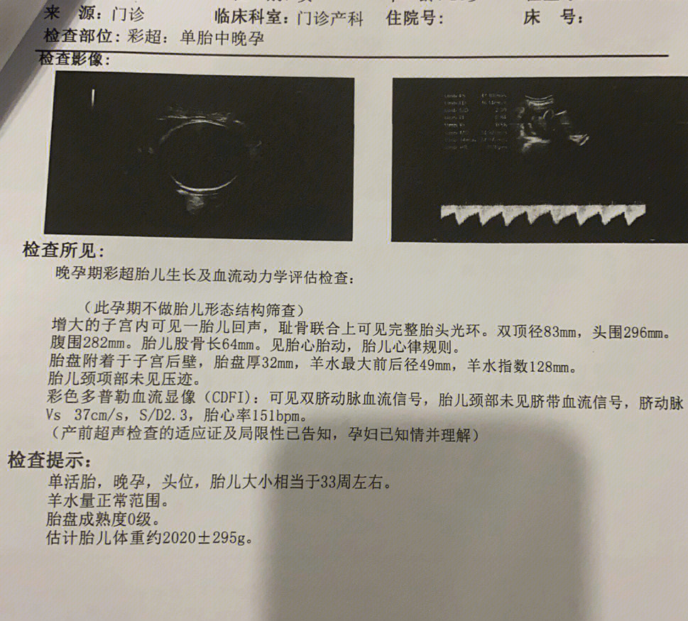 胎儿37周发育标准数值图片