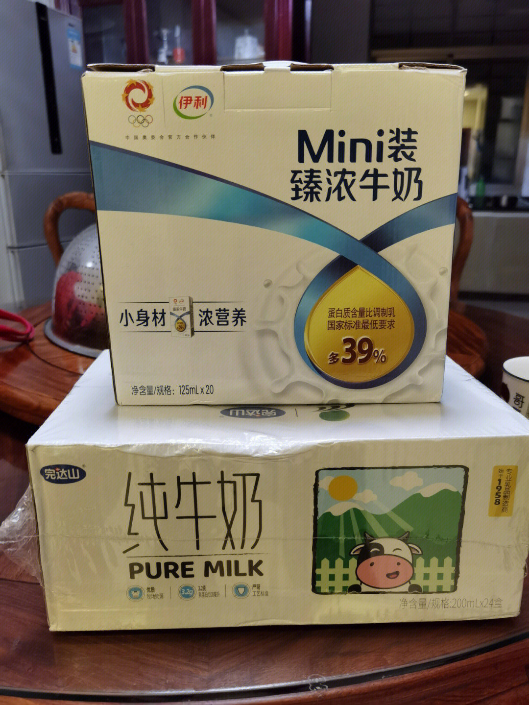 学生牛奶决定买完达山因为口感好