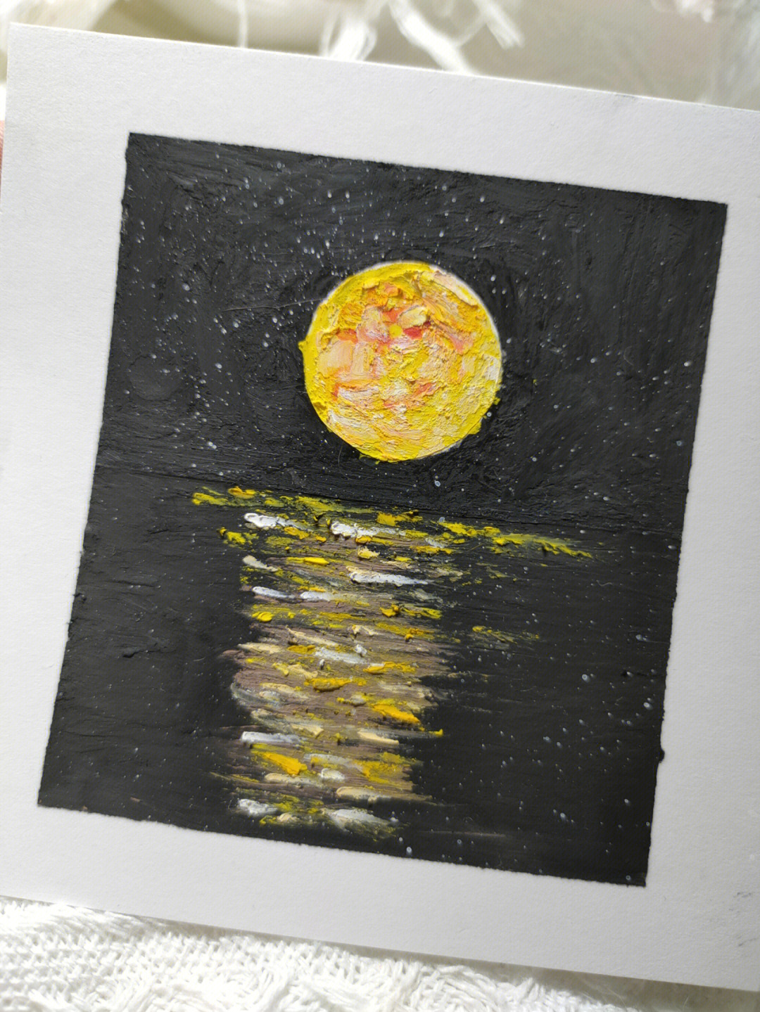 油画棒海上升明月附画月亮神器介绍