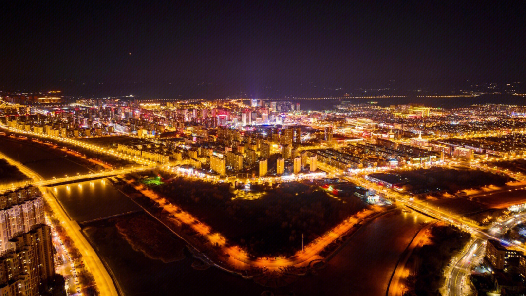 赤峰夜景 新城区图片