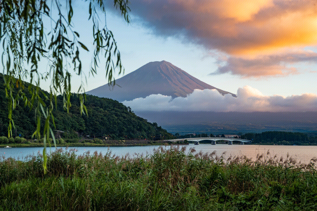 拨云见日看到富士山的真面目那时候天气很热 富士山山顶没有雪感觉和