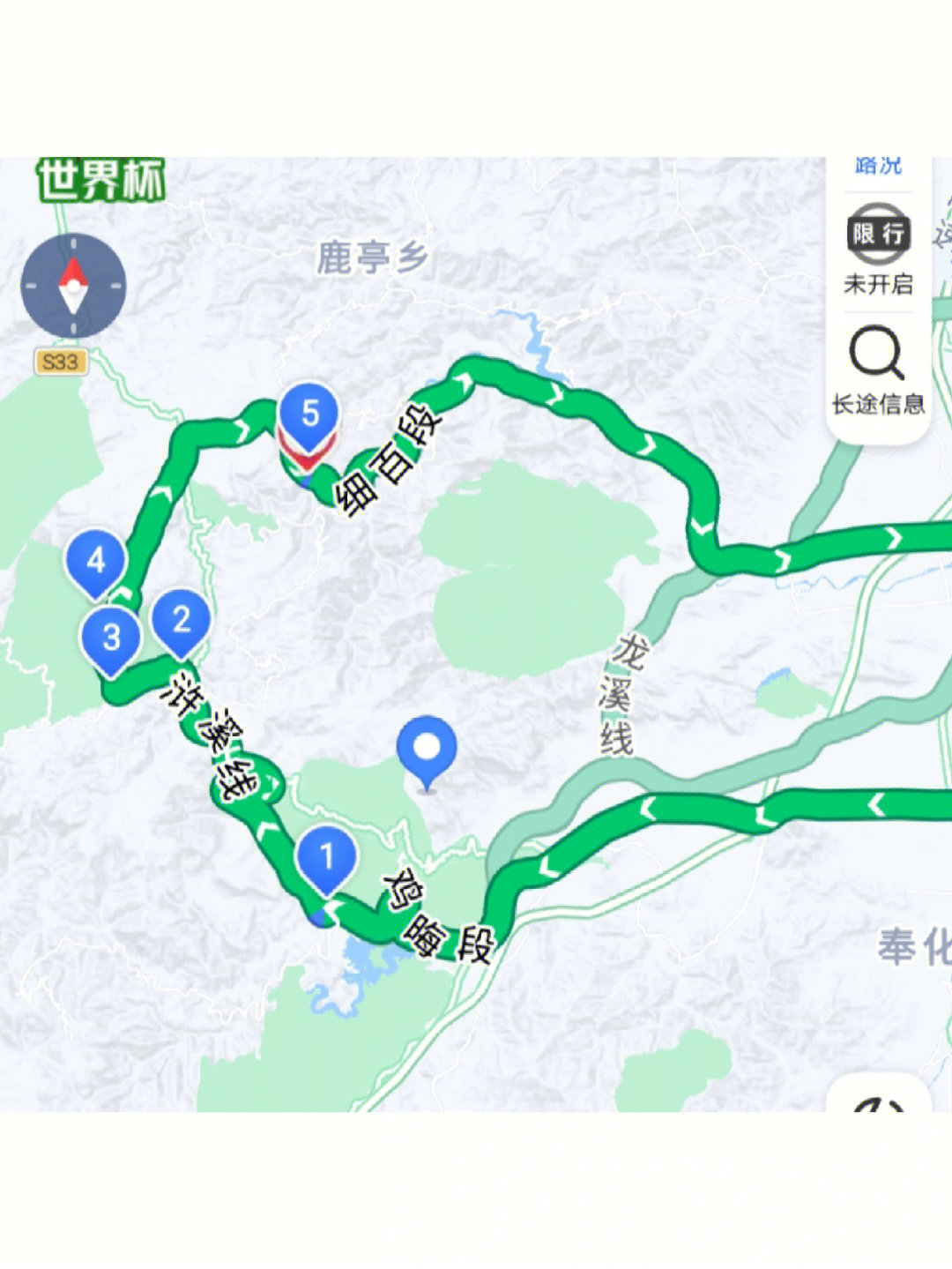 四明山盘山公路路线图图片