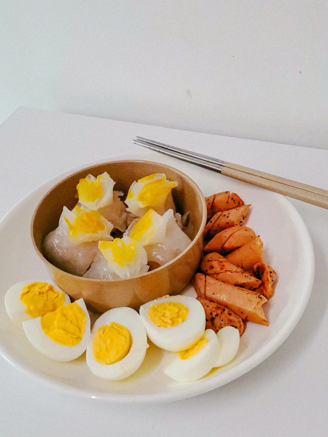 中式早午餐02白菜饺子77水煮蛋