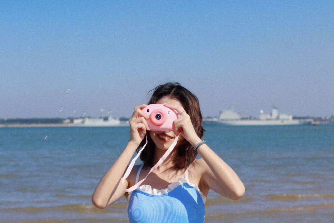 湛江渔港公园蓝眼睛图片