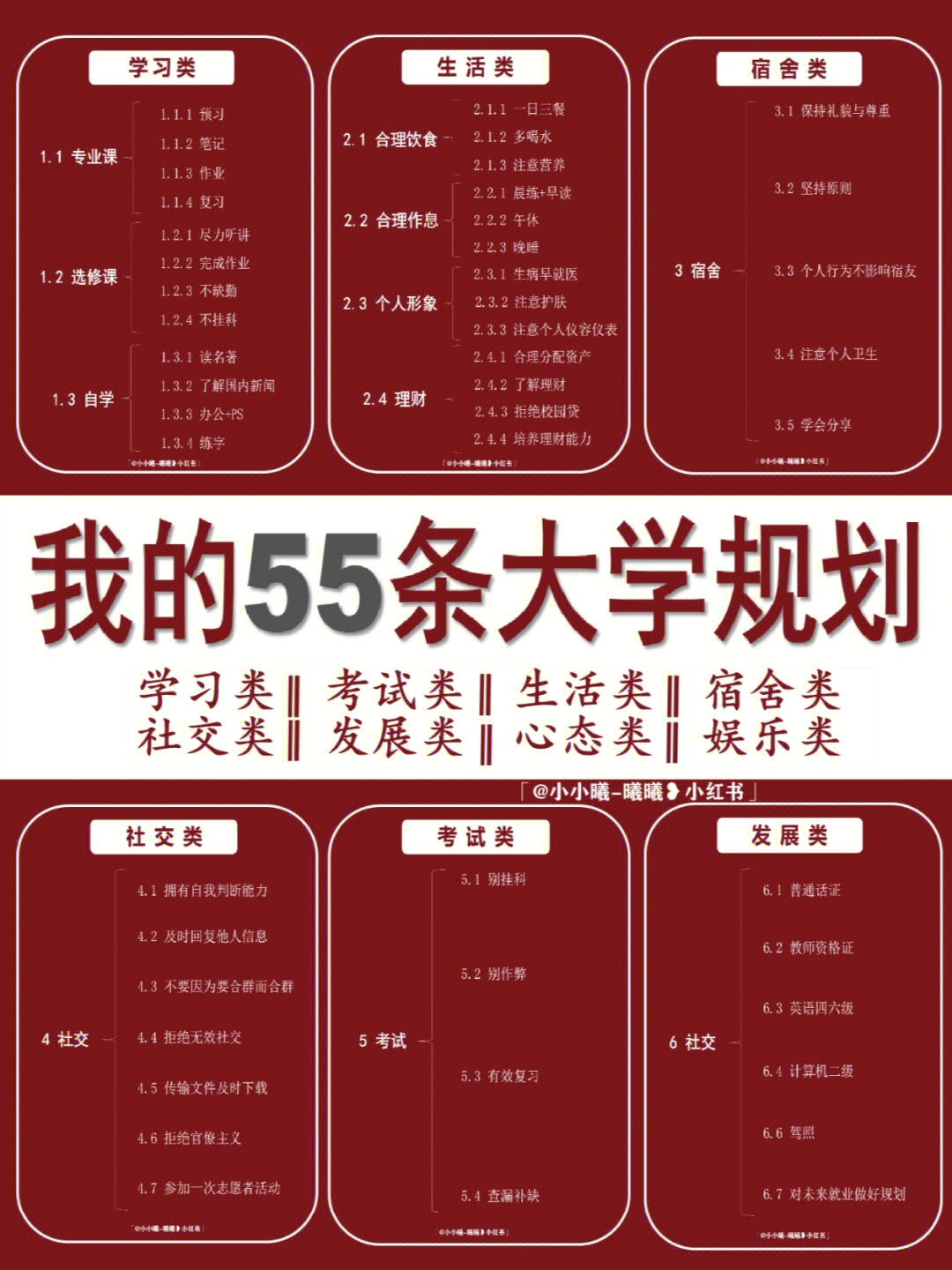 我的55条大学规划60拥有高质量的大学生活