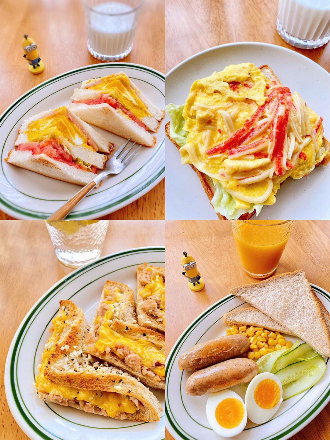 100种简单早餐图片大全图片