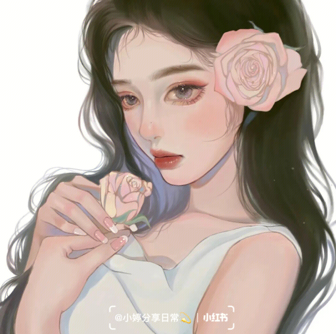 微信头像描绘女头