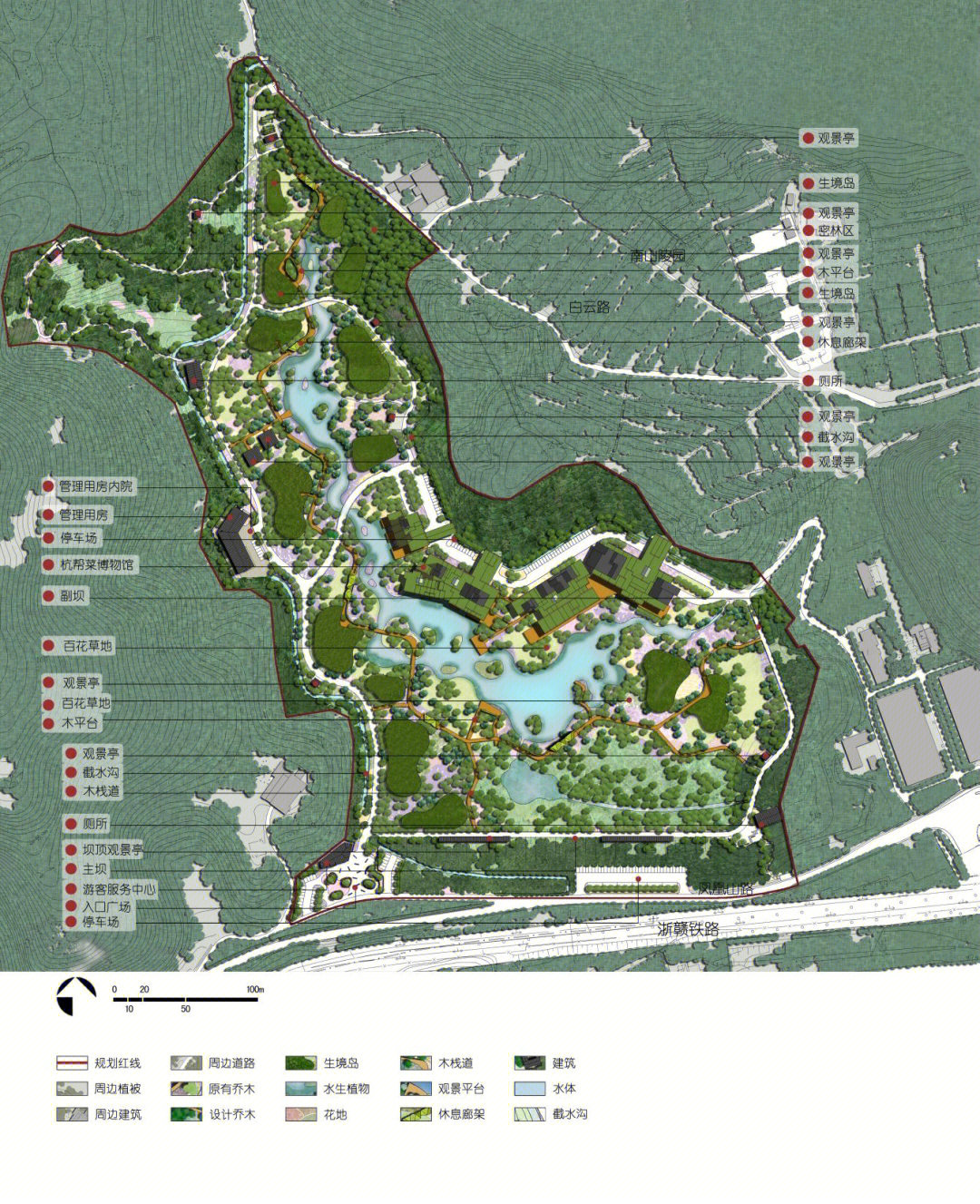 杭州小河公园设计方案图片