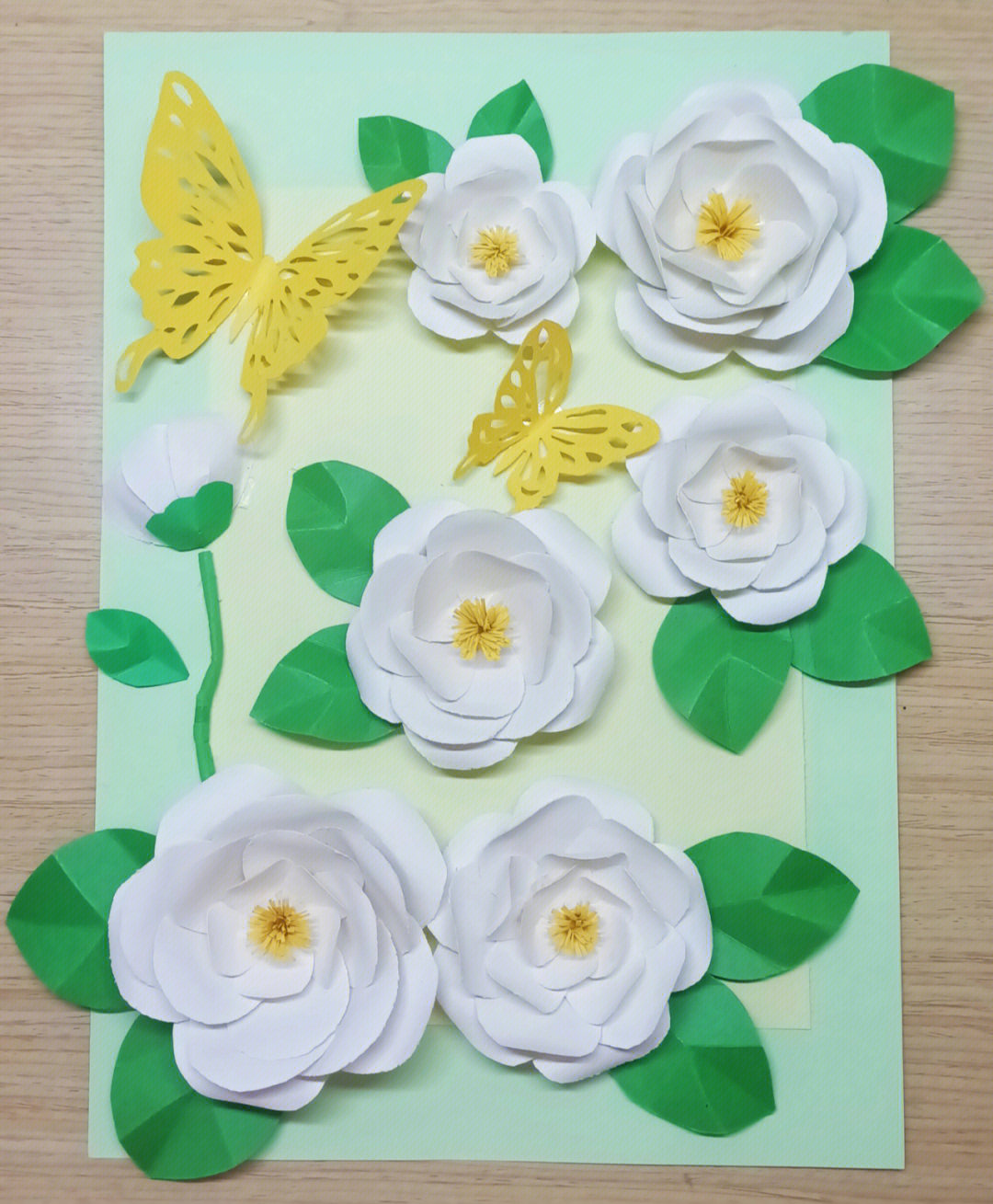纸浮雕花卉简单图片
