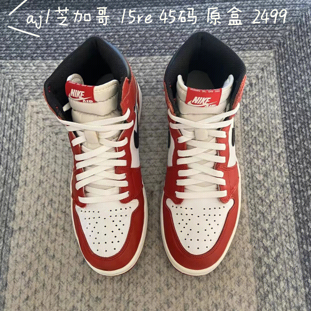 aj1ow芝加哥鞋盒钢印图片