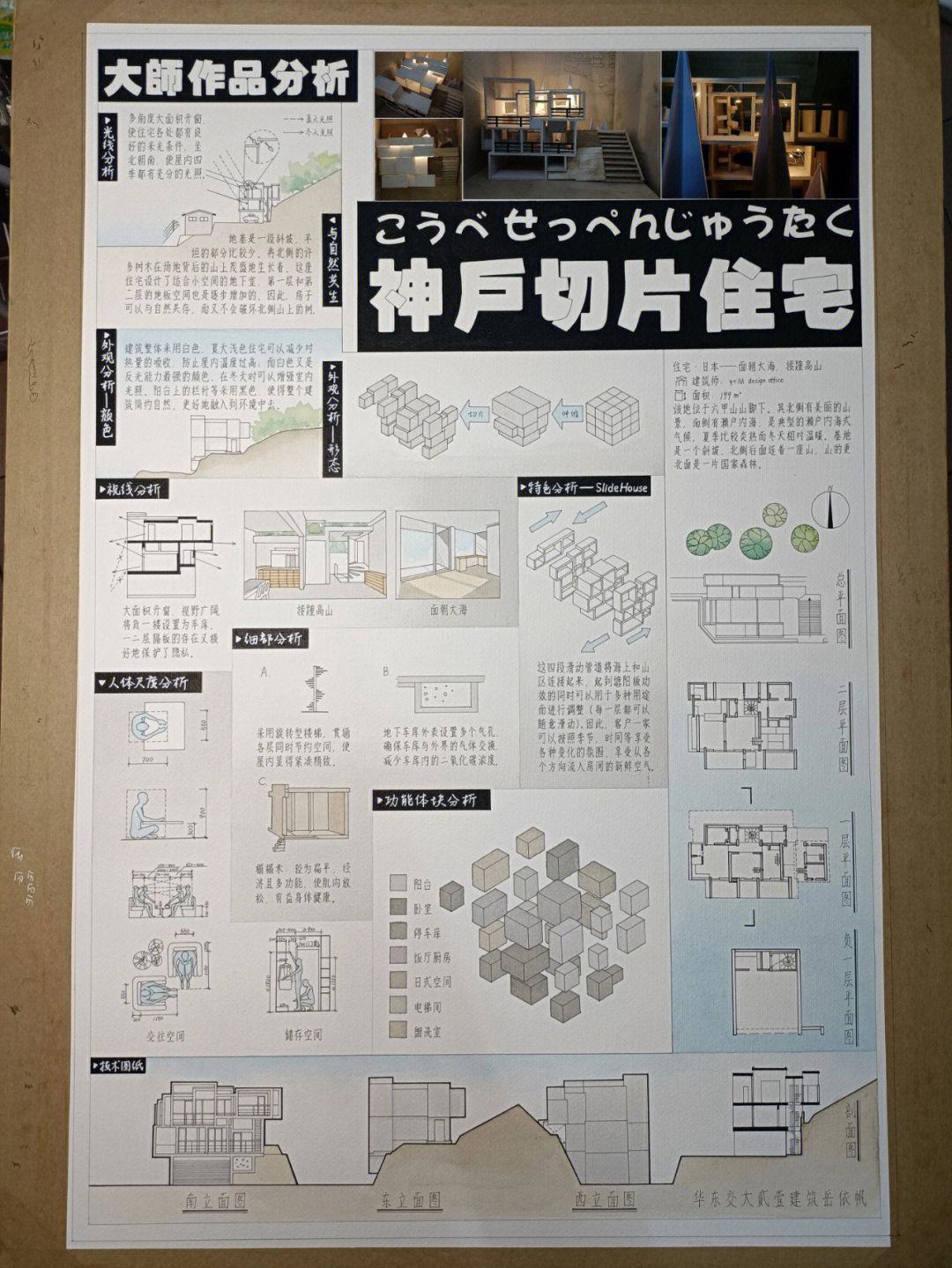 建筑大师作品分析手绘图片